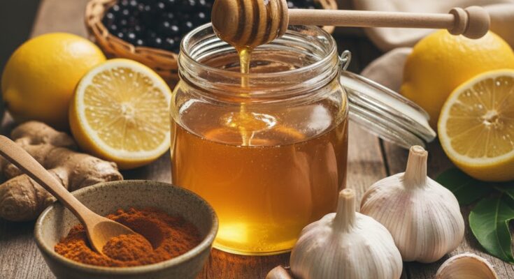 NYT Strands December 18 2025 answer theme: Natural remedies including honey, lemon, and garlic