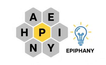 Illustration of the NYT Spelling Bee honeycomb grid for February 2, 2026, with the letter P in the center and A, E, H, I, N, Y surrounding it.