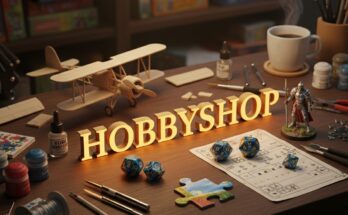 Illustration of the NYT Strands board for February 4, 2026, featuring the theme "For the Enthusiast" and items like Dice, Model, and Puzzle.